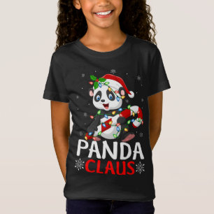 Panda Animal Lover Julafton Funny Panda Claus Chri T Shirt