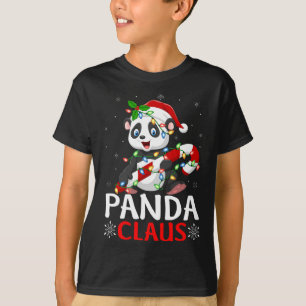 Panda Animal Lover Julafton Funny Panda Claus Chri T Shirt
