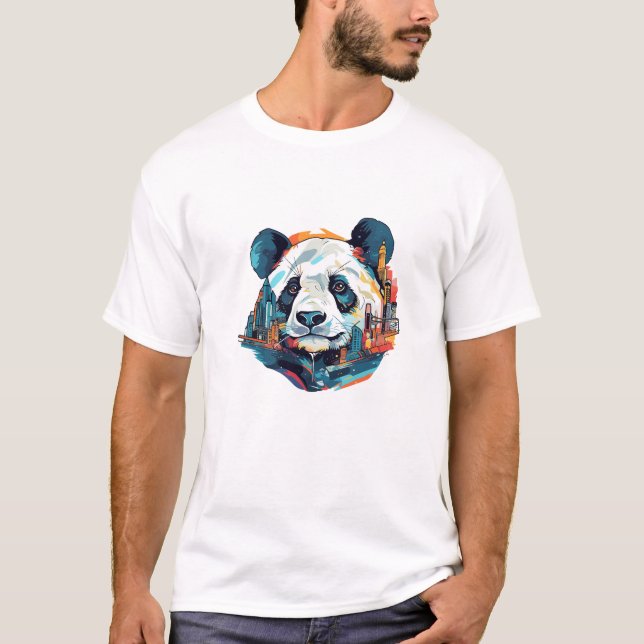 Panda Animal World Wildlife Beauty Discovery T Shirt (Framsida)