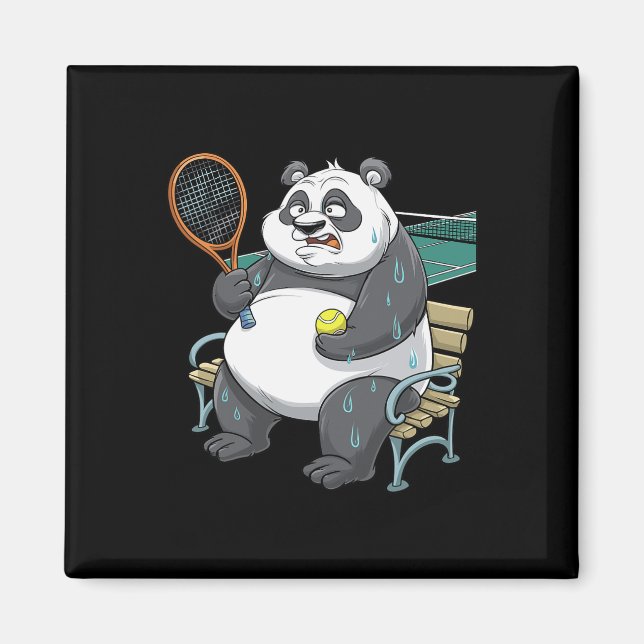 Panda Animals Dminton Shuttles Magnet (Framsidan)