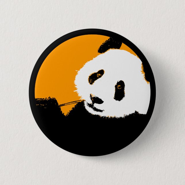 Panda, anpassadet i färg. knapp (Framsida)