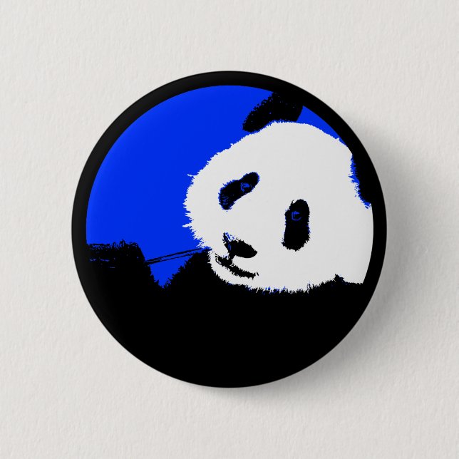 Panda, anpassadet i färg. knapp (Framsida)