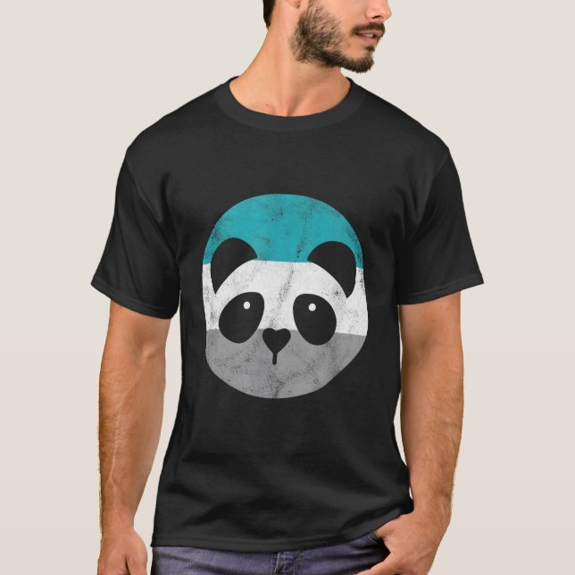 Panda Ansikte för eller T Shirt (Framsida)