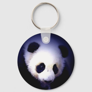 Panda Ansikte Nyckelring