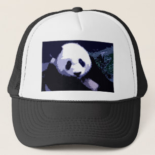Panda Ansikte Pop Art Keps
