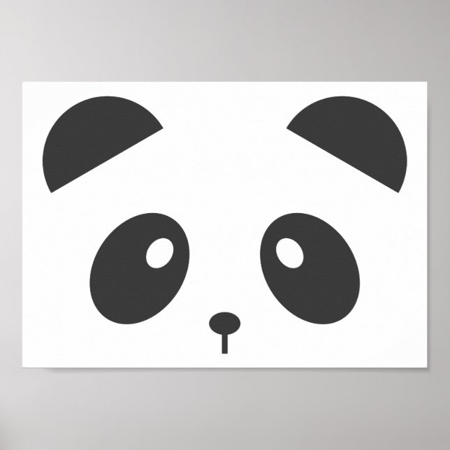 Panda ansikte poster (Framsidan)