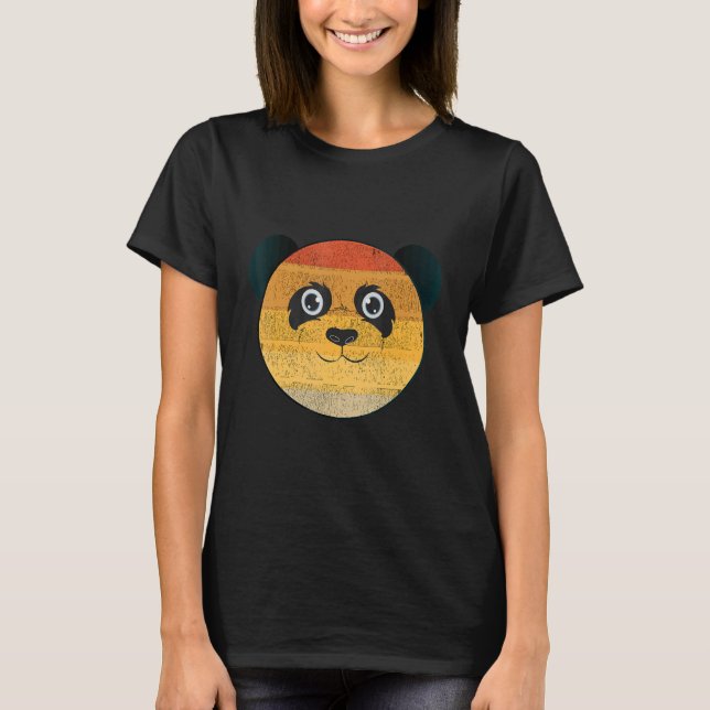 Panda Ansikte T Shirt (Framsida)