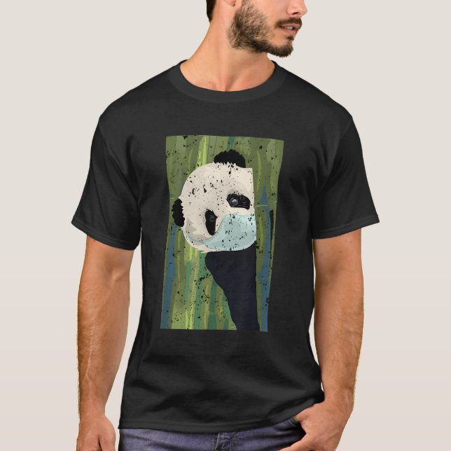 Panda Ansikte T Shirt (Framsida)