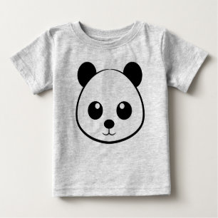 Panda ansikte Teckning T Shirt