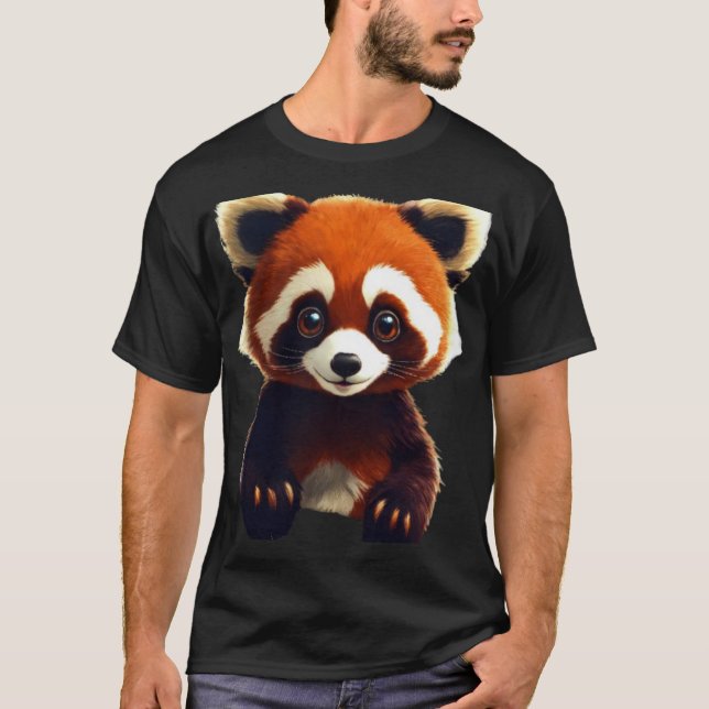 Panda Ansikte Tee (Framsida)
