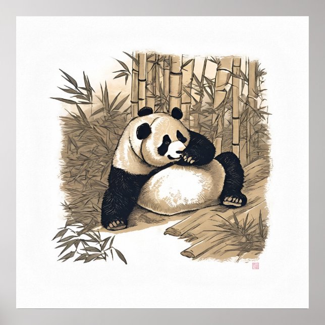 Panda - Archival Art Print Poster (Framsidan)