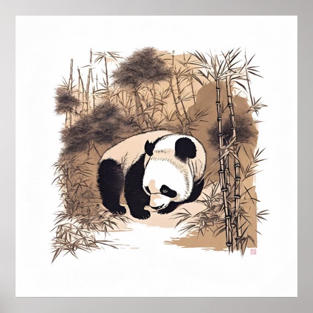 Panda - Archival Art Print Poster (Framsidan)