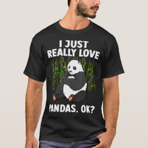 Panda Art För manar Women Animal Giant Panda Bear T Shirt