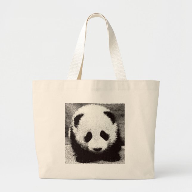Panda Artwork Jumbo Tygkasse (Framsidan)