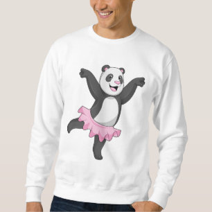 Panda as Ballerina at Ballet Lång Ärmad Tröja