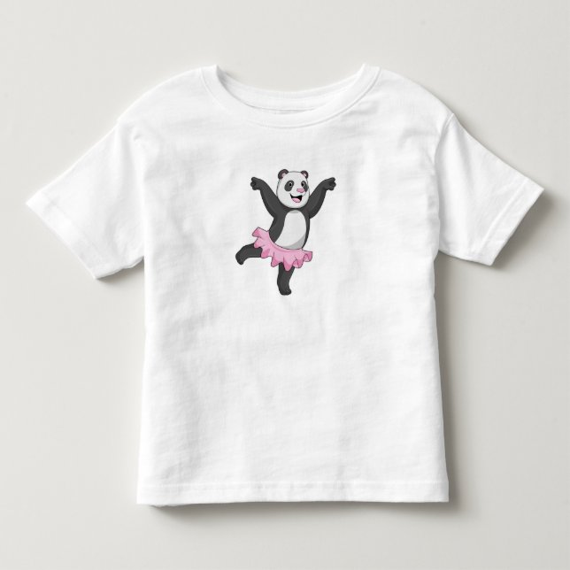 Panda as Ballerina at Ballet T Shirt (Framsida)