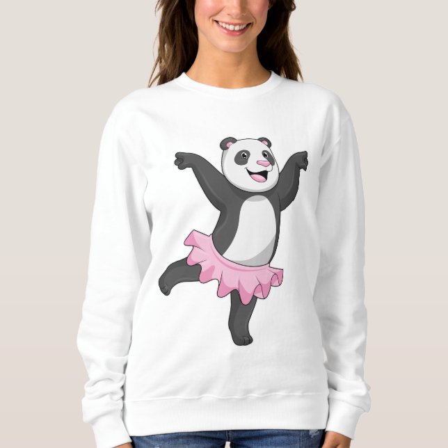 Panda as Ballerina at Ballet T Shirt (Framsida)