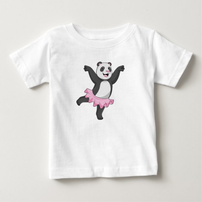Panda as Ballerina at Ballet T Shirt (Framsida)
