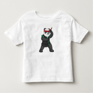 Panda as Ninja i Costume T Shirt