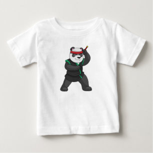 Panda as Ninja i Costume T Shirt