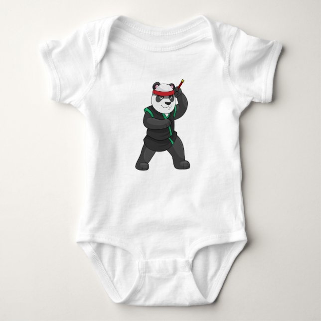 Panda as Ninja i Costume T Shirt (Framsida)