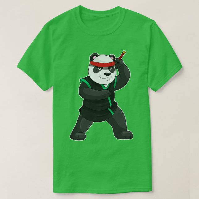 Panda as Ninja i Costume T Shirt (Design framsida)