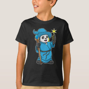Panda as Wizard med Magic trollspö T Shirt