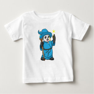 Panda as Wizard med Magic trollspö T Shirt