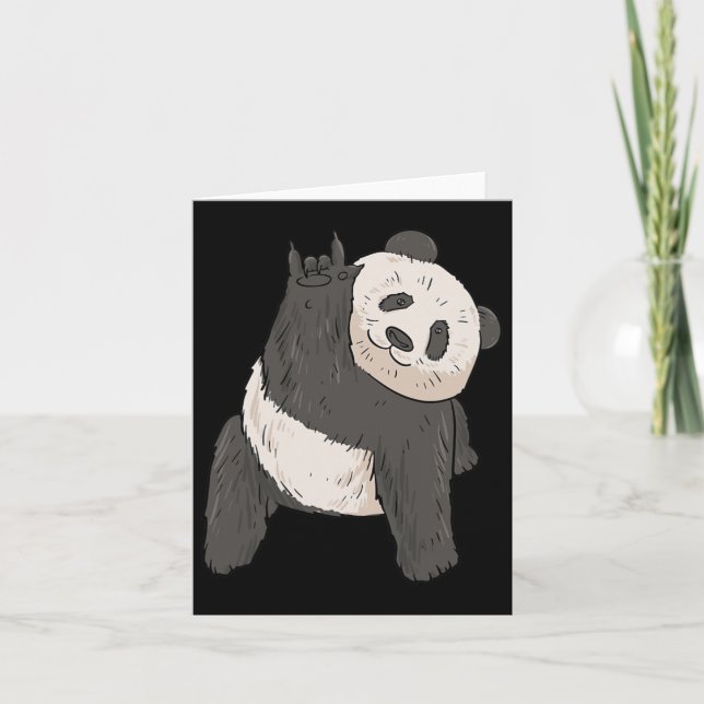 Panda Asl Handgester dövvhet hörselnedsättning med Kort (Framsida)