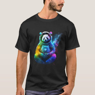 Panda Astronaut i rymden, kosmetiskt färgat djur T Shirt