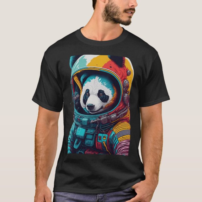 Panda Astronaut T Shirt (Framsida)