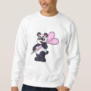 Panda at Darts med Dart Lång Ärmad Tröja