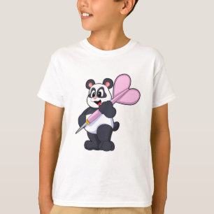 Panda at Darts med Dart T Shirt