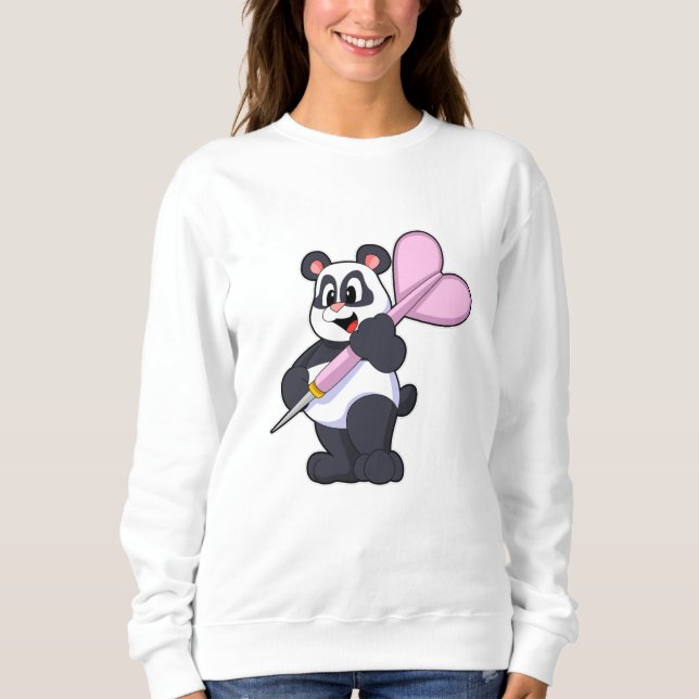 Panda at Darts med Dart T Shirt (Framsida)