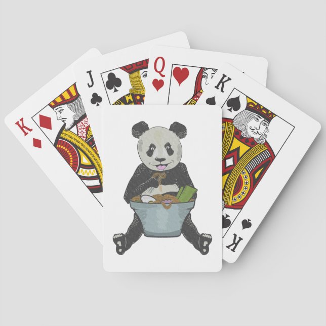Panda Ätlar nuddar Casinokort (Baksidan)