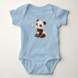 Panda Baby Bodysuit – Cute Black and White Bear 🐼 T Shirt