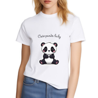 panda baby-design t shirt
