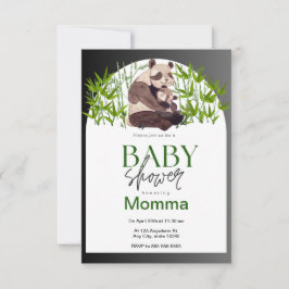 Panda Baby Shower-inbjudan Inbjudningar