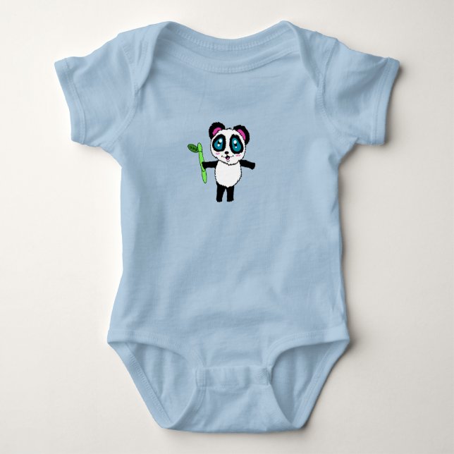 Panda Baby Topp T Shirt (Framsida)