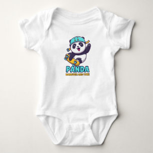 Panda bakfylla och unge t shirt