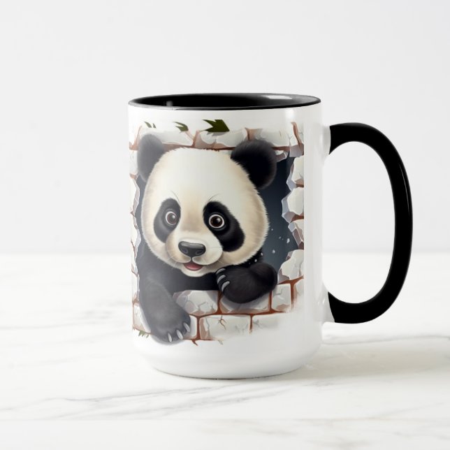Panda-bakgrund Mugg (Höger)