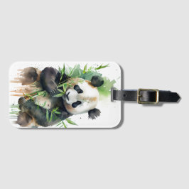 panda - bamboo bagagebricka