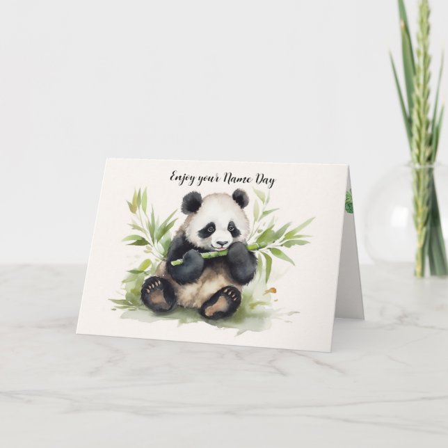 Panda Bamboo, namn Dag Kort (Framsida)