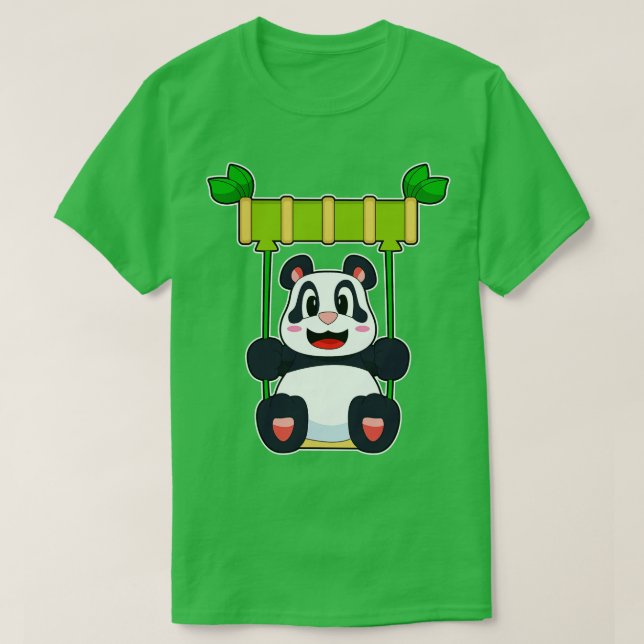Panda Bamboo Swing T Shirt (Design framsida)
