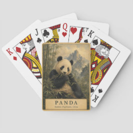 Panda Bambuhöjder Kina VINTAGE Casinokort