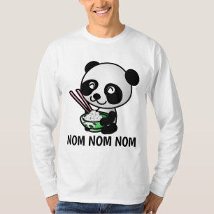PANDA BÄRER ÄTA MED CHOPSTICKS T-Shirts