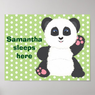 Panda barnkammare affisch