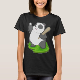 Panda Baseball Baseball fladdermus T Shirt
