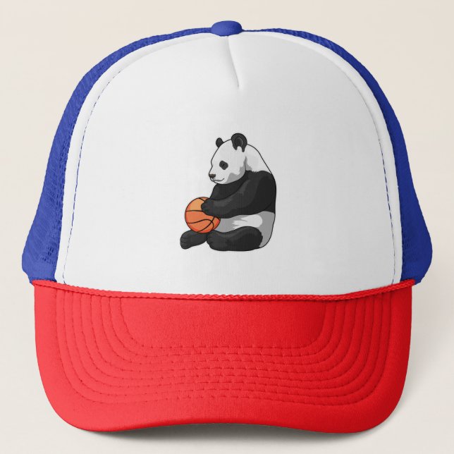 Panda Basketball-spelare Basketball Keps (Framsida)
