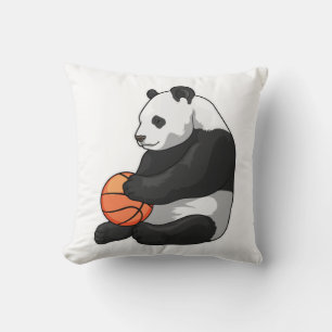 Panda Basketball-spelare Basketball Kudde